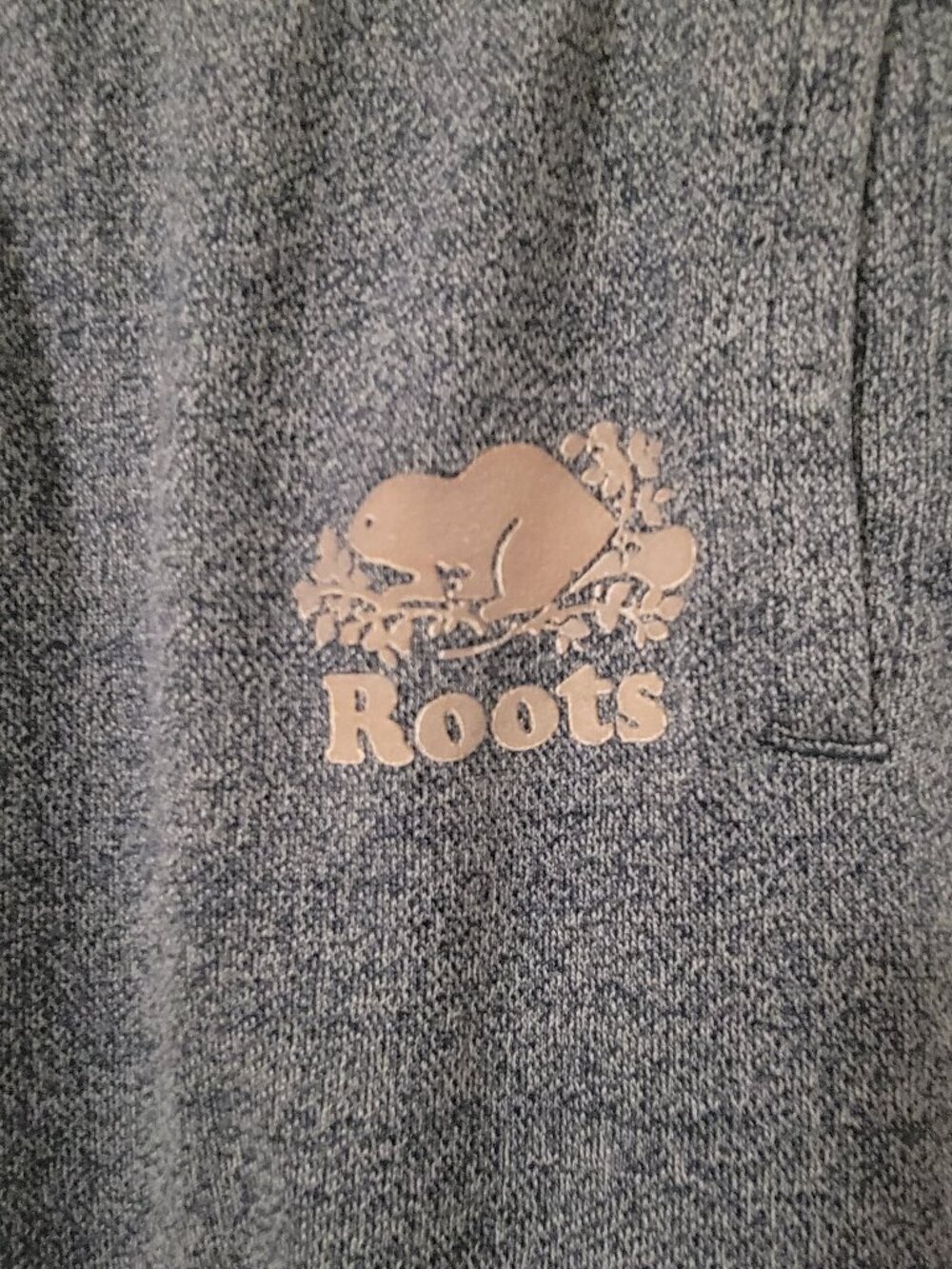 Roots Organic Original Cooper Beaver Sweatpants - Salt & Pepper / S - Picture 3 of 9